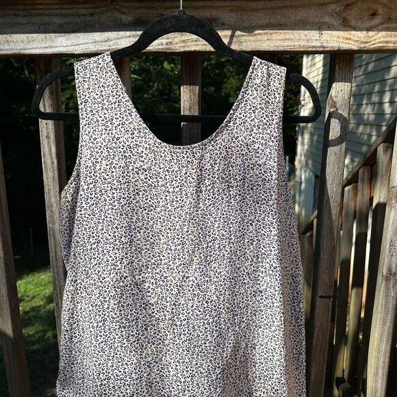 100% SILK Leopard Print Sleeveless Women’s Tank Top Cheetah Print Sz. Small - Picture 5 of 5